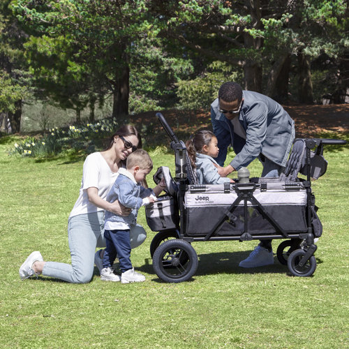Delta Children Jeep Wrangler Deluxe 4 Seater Stroller Wagon by Delta